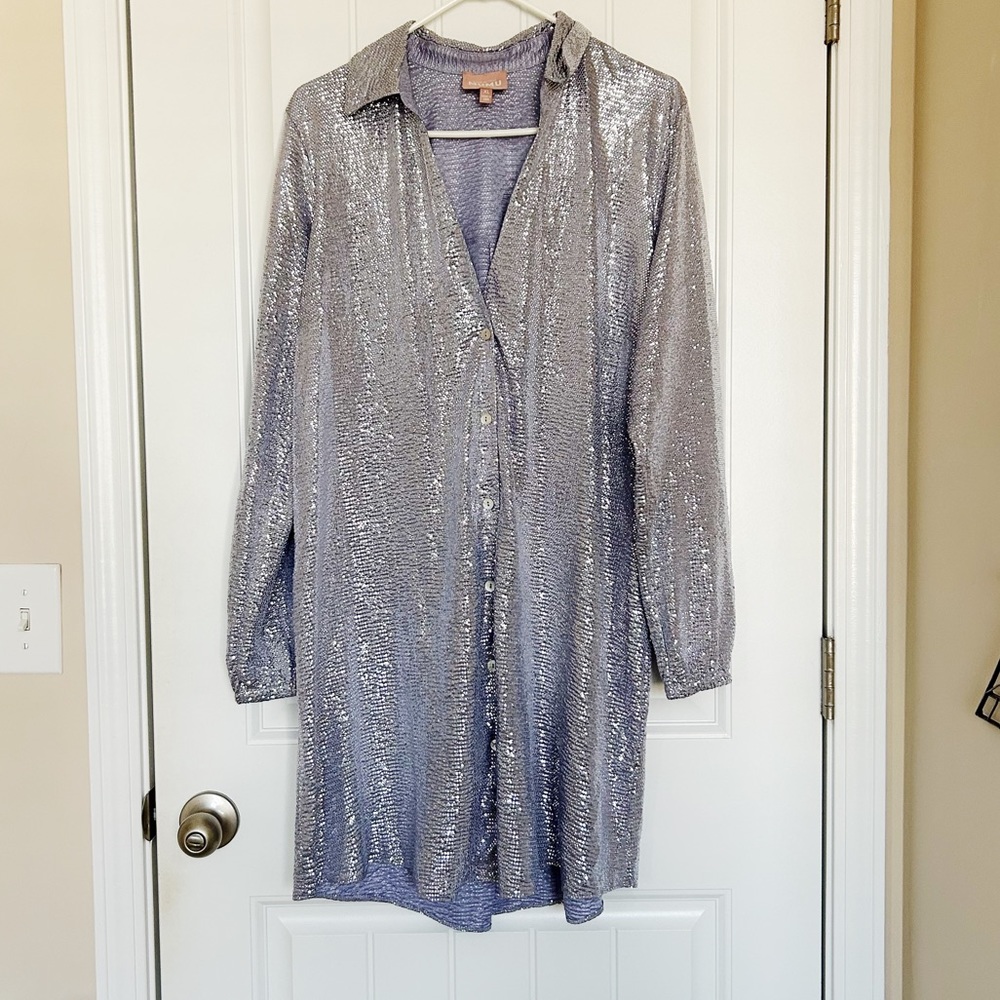 ❤️Show Me Your Mumu Metallic Button Up Dress❤️